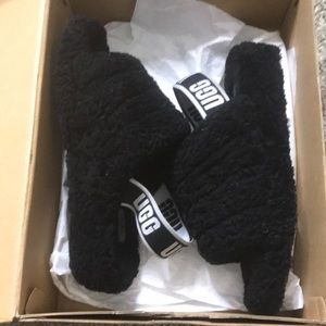 Black Ugg Slides